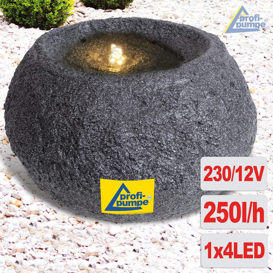 Gartenbrunnen Brunnen Zierbrunnen Zimmerbrunnen Springbrunnen Brunnen mit LED-Licht 230V Wasserfall