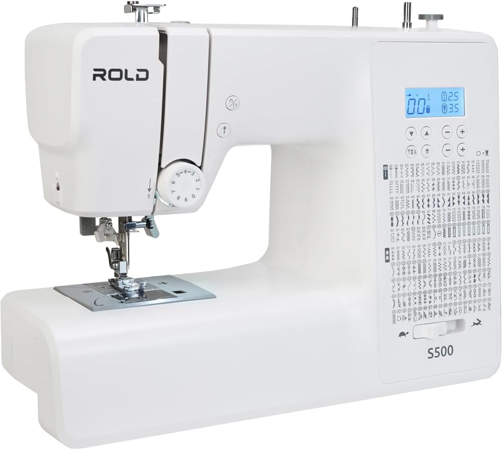 Rold S500 Computer Nähmaschine mit 300 Stichen zum Nähen aller Arten von Stoffen | Freiarm Computer-