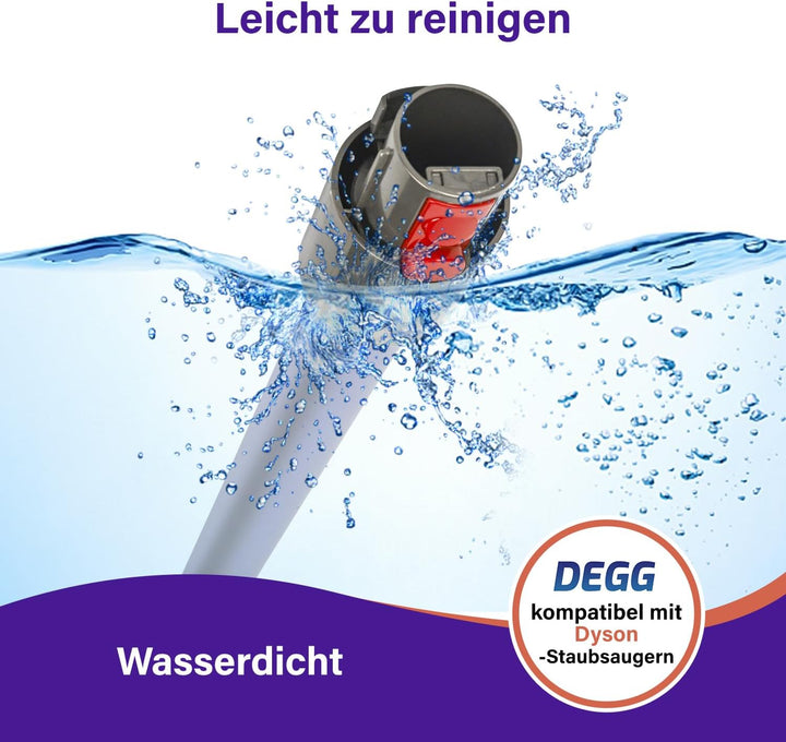 DEGG Staubsaugerrohr - Kompatibel mit Dyson V7, V8, V10, V11 und V15 Teleskoprohr 32MM, Verlängerung