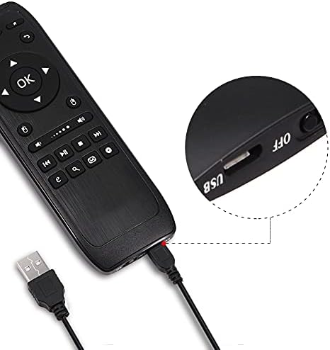 ciciglow Tragbare Air Maus, Kabellose Tastatur Fernbedienung, Kabellose Remote Tastatur, Ergonomisch