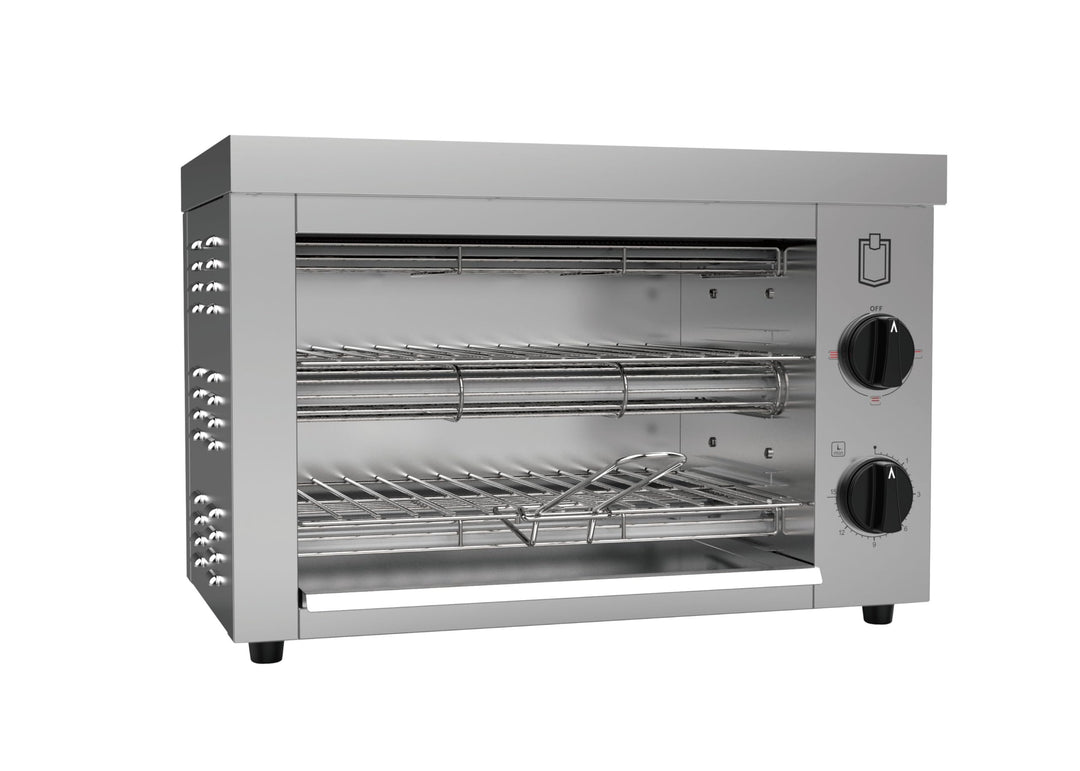 METRO Professional Doppel Toaster- / †berbackgerŠt, Edelstahl, 49.2 x 28 x 33.4 cm, 300 W, mit Zwei