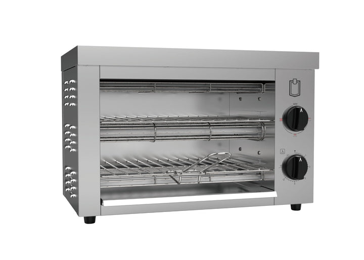METRO Professional Doppel Toaster- / †berbackgerŠt, Edelstahl, 49.2 x 28 x 33.4 cm, 300 W, mit Zwei