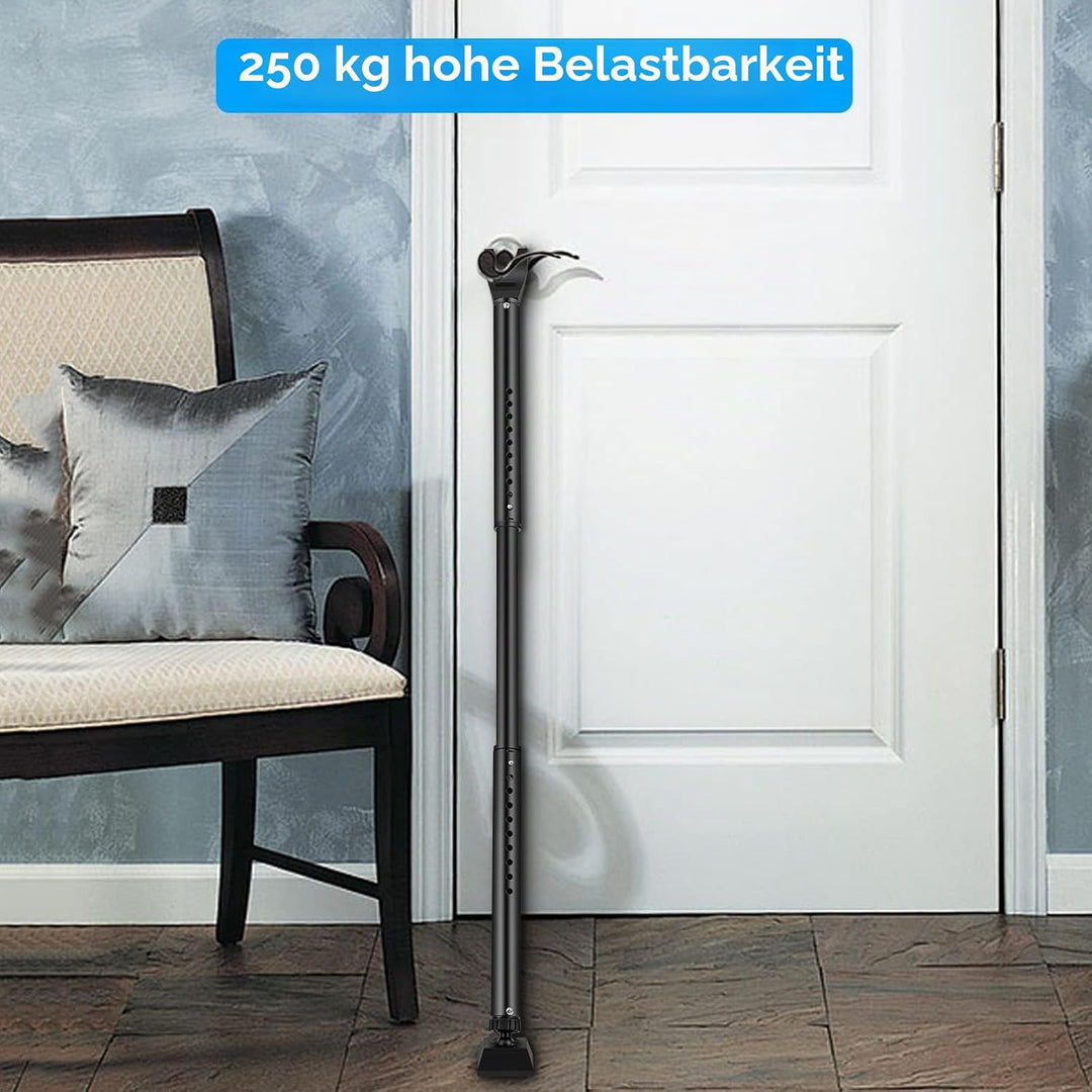 eSynic Tür-Sicherheitsstange, 3-in-1 Türstopper, Sicherheitsstange, strapazierfähig, verstellbare Sc