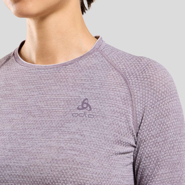 Odlo Damen Essential Seamless Longsleeve M Gray Ridge Melange, M Gray Ridge Melange