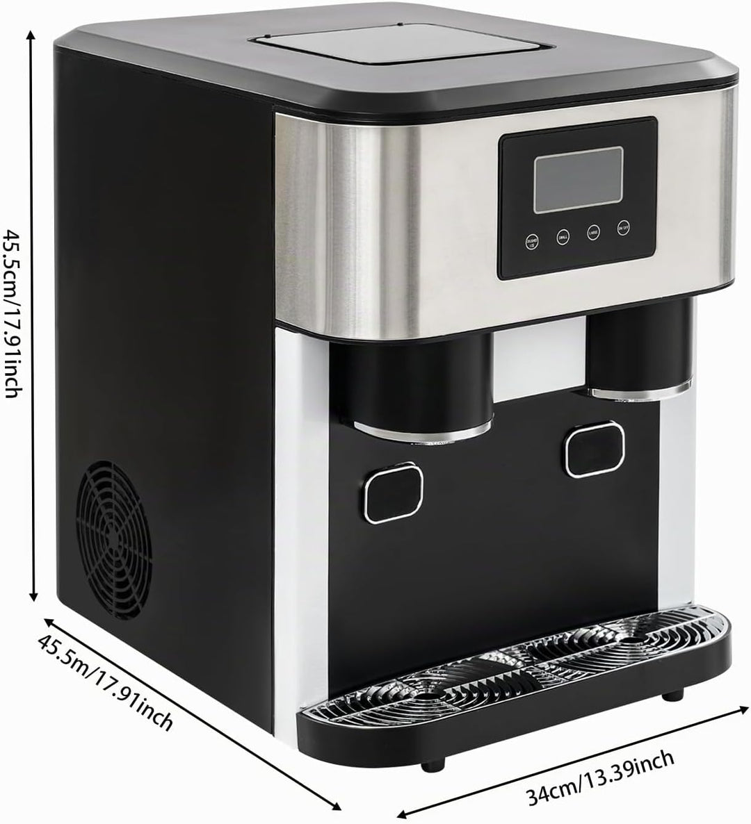 3-in-1 Eismaschine – Würfel | Crushed &amp; Nugget-Eis | Ideal Für Bars &amp; Catering