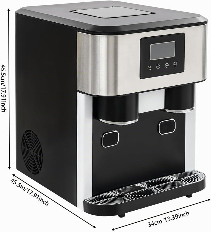 3-in-1 Eismaschine – Würfel | Crushed &amp; Nugget-Eis | Ideal Für Bars &amp; Catering