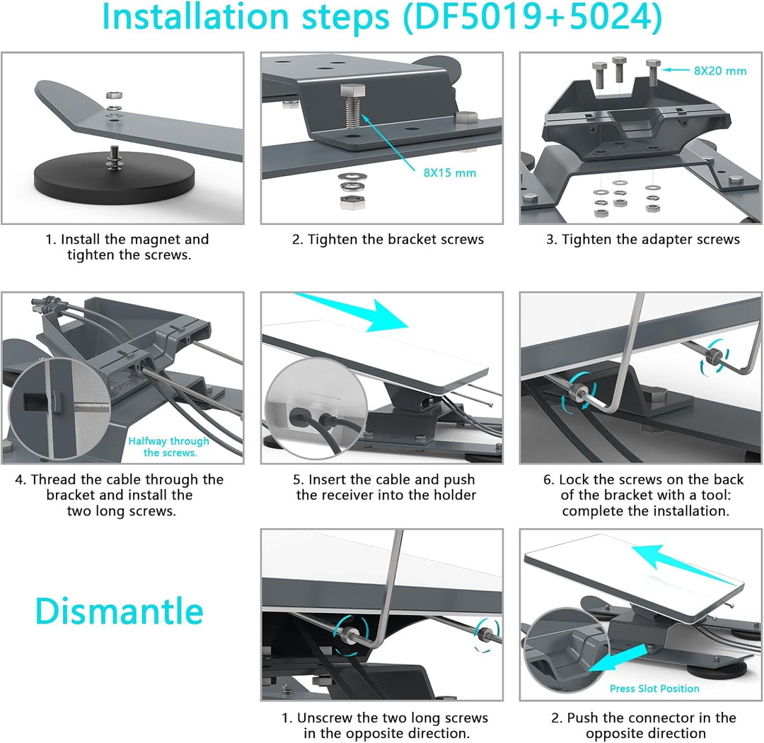 Starlink Mini Magnetic Mount,Starlink V4 Roof Anti-theft Mount for Starlink Internet Kit Satellite F