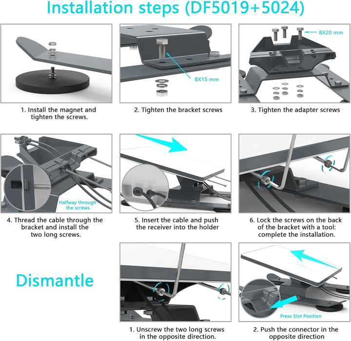 Starlink Mini Magnetic Mount,Starlink V4 Roof Anti-theft Mount for Starlink Internet Kit Satellite F