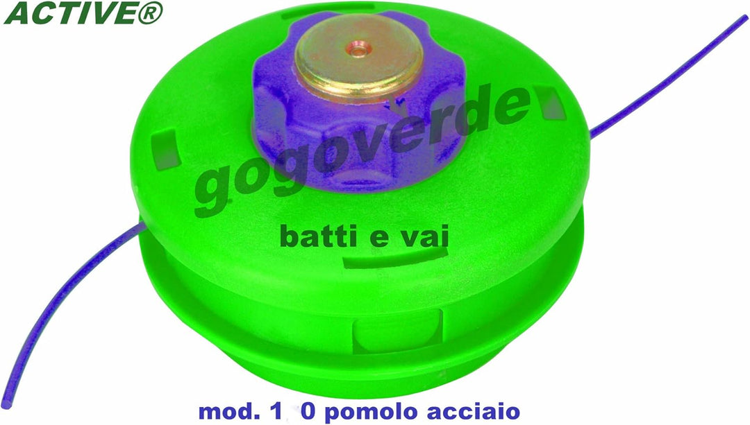 Kopf für Motorsense Active "Batti e Vai" aus Stahl – Laden Sie den Faden auf, ohne ihn zu öffnen, Mo