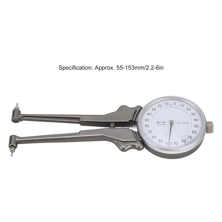 Austauschbarer Hochpräziser Innenmessschieber, Innenmessschieber aus Aluminium 55–153 Mm, 0,01 Mm Ab