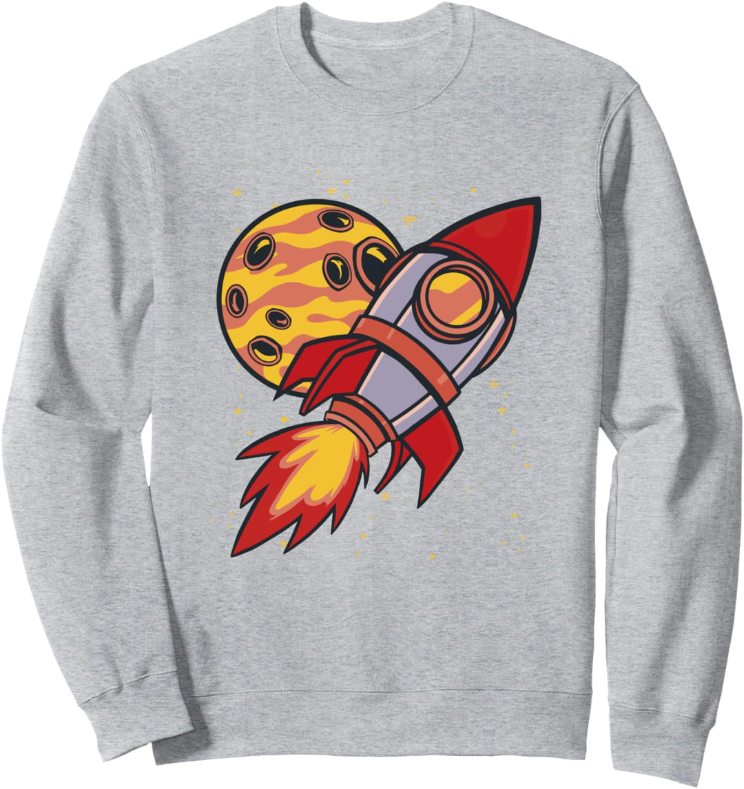 Raketen- und Planetenraum Sweatshirt