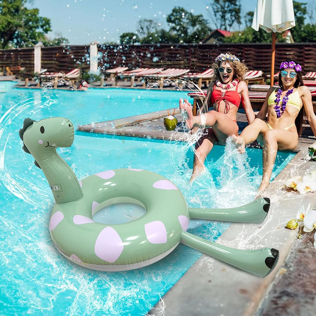 Dinosaurier-Poolschwimmer, 160 x 96 x 81 cm, PVC, weicher Komfort, aufblasbarer Bräunungspool, stark