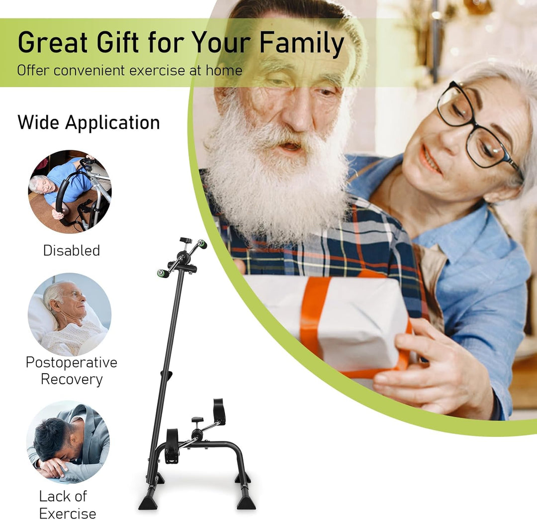 Elderly Exercise Bike, Pedaltrainer für Senioren, Arm Bein Bewegungstrainer, Heimtrainer höhenverste