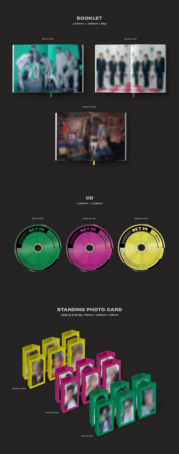P1Harmony - HARMONY : SET IN 5th Mini Album+Folded Poster (GROW IN ver. / CD Only, No Poster), GROW