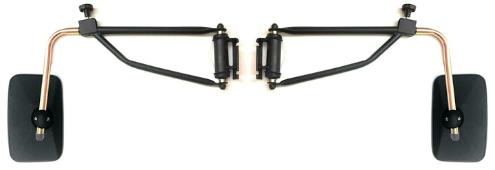 2x Aussenspiegel 250x165 E20 ø15-22 und Spiegelhalter für NEW HOLLAND, URSUS, ZETOR, JD, MF, REN CEL