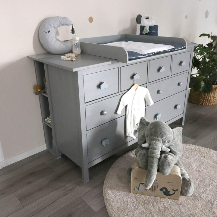Puckdaddy Lucas | Stauraumregal kompatibel mit IKEA Hemnes Kommoden | 19x30x93cm | Holzstärke: 1,5cm