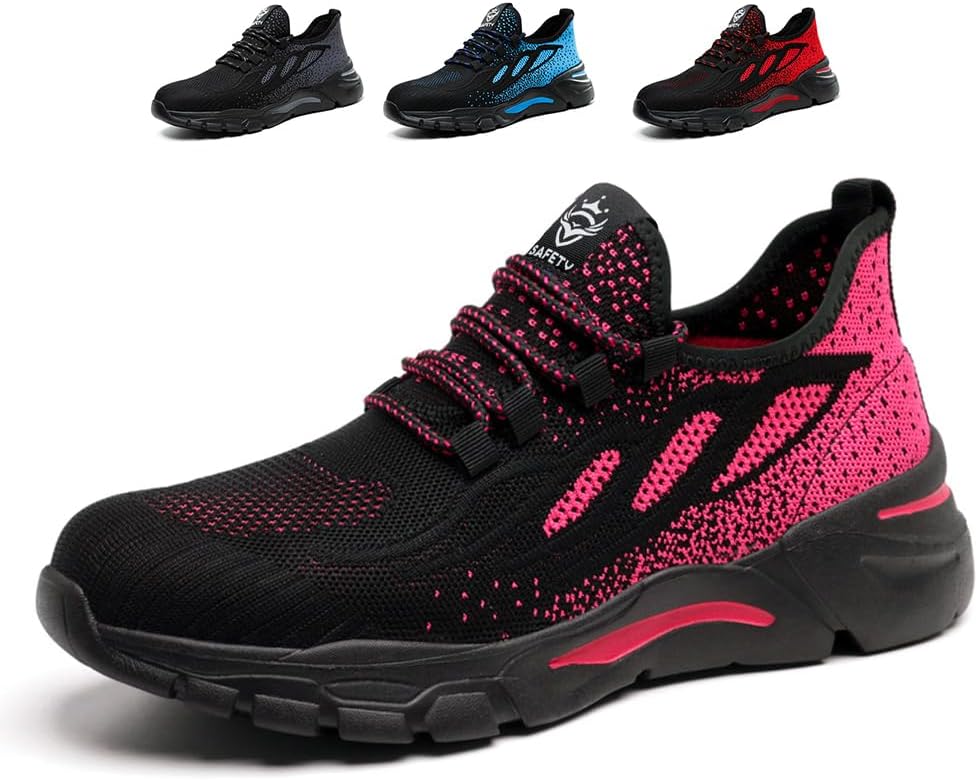 NuCamper Sicherheitsschuhe Arbeitsschuhe Herren Damen Stahlkappenschuhe Sneaker Leicht Atmungsaktive