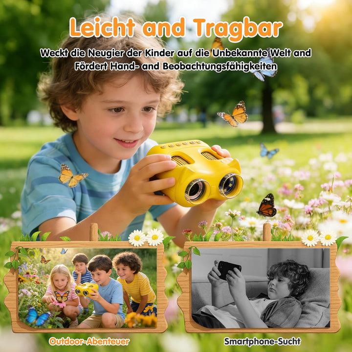 2-in-1 Digitales Mikroskop für Kinder und Teleskop, Tragbares Taschenmikroskop mit 32GB Speicherkart
