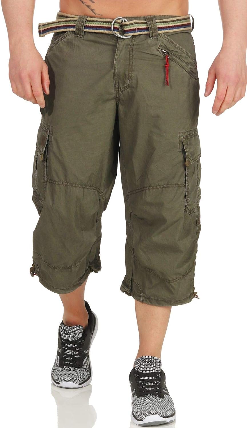 Timezone Herren Shorts 31W Grün (Washed Oliv 4064), 31W Grün (Washed Oliv 4064)