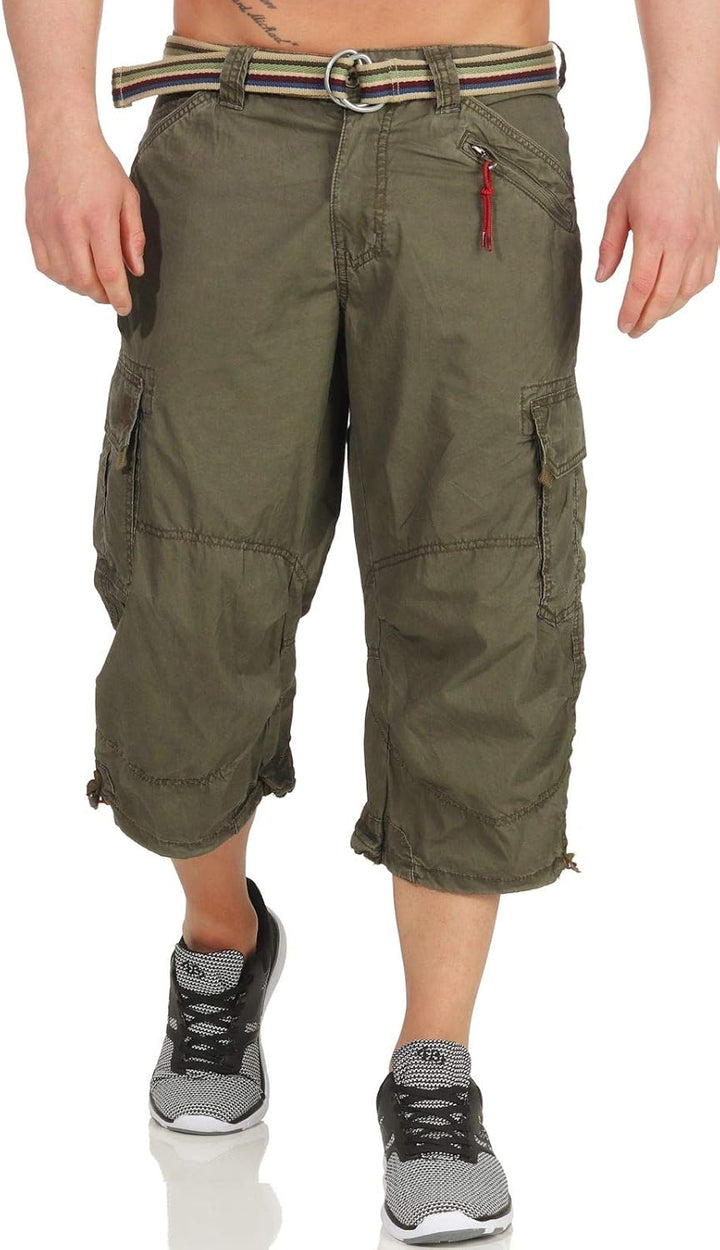 Timezone Herren Shorts 31W Grün (Washed Oliv 4064), 31W Grün (Washed Oliv 4064)