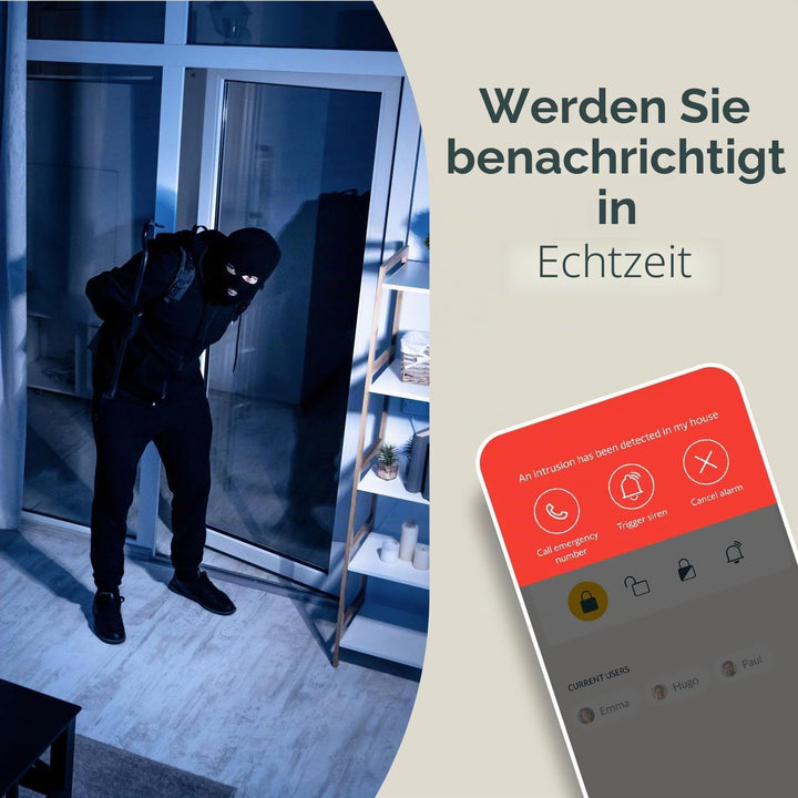 Somfy 1870469 - 2er-Pack Innenkamera | Motorisierte Abdeckblende| Bewegungs- & Nachtsichtsensor | La