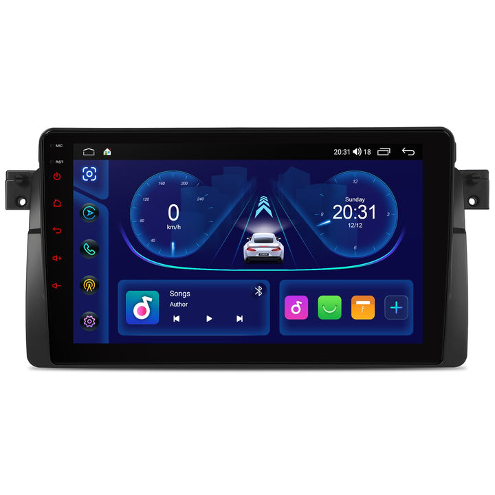 XTRONS 9" 4+64GB Android Autoradio für BMW E46 Rover 75 mit Navi Octa-Core | IPS Bildschirm Autoradi