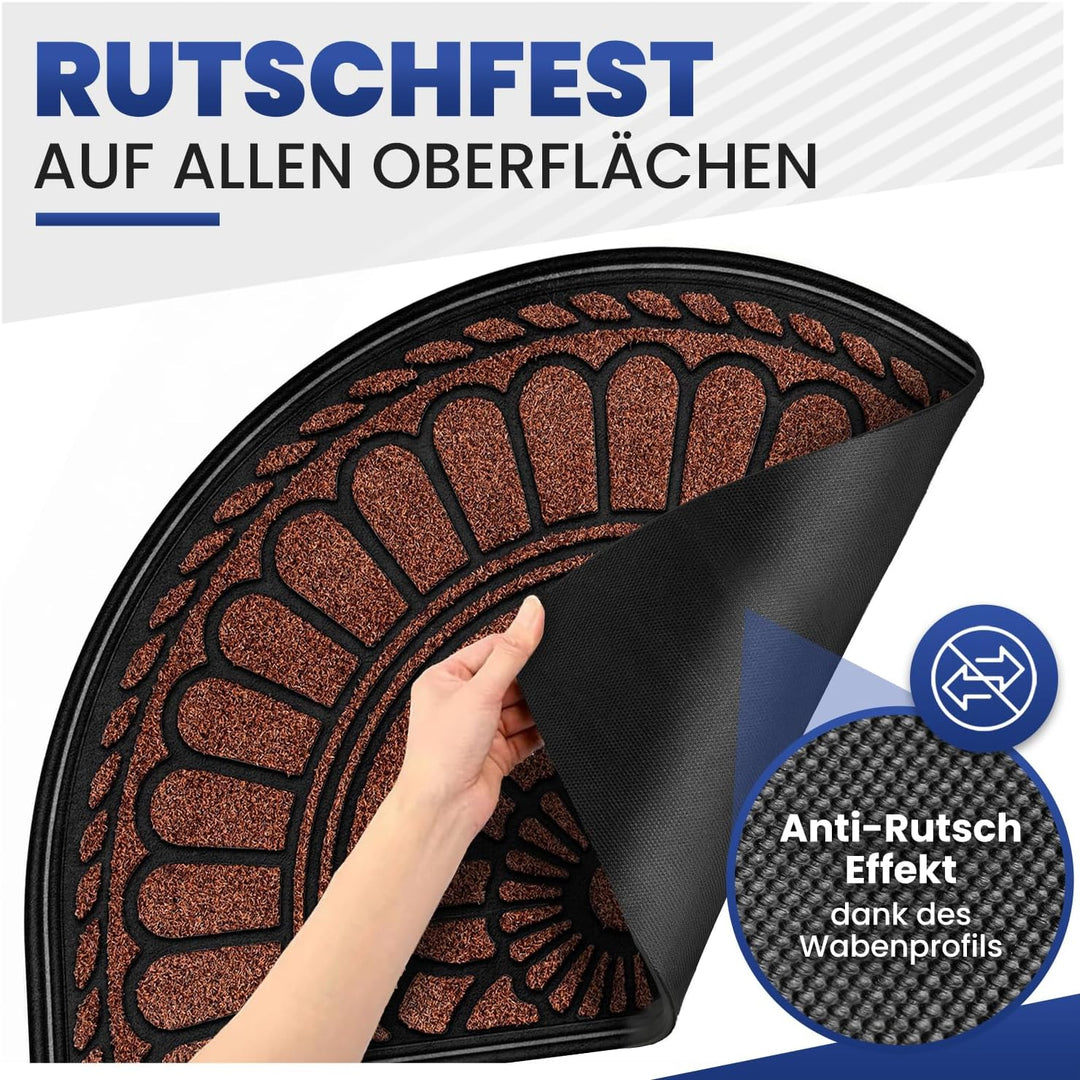 Mibao Fussmatte 60 x 90 cm, rutschfeste Eingangsmatte, strapazierfähige Fussmatte, Schmutzfangmatte
