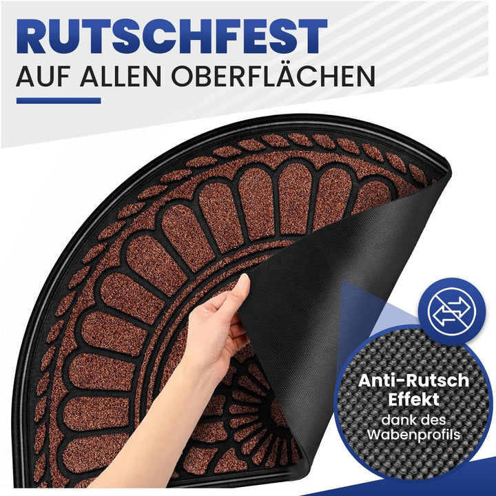 Mibao Fussmatte 60 x 90 cm, rutschfeste Eingangsmatte, strapazierfähige Fussmatte, Schmutzfangmatte