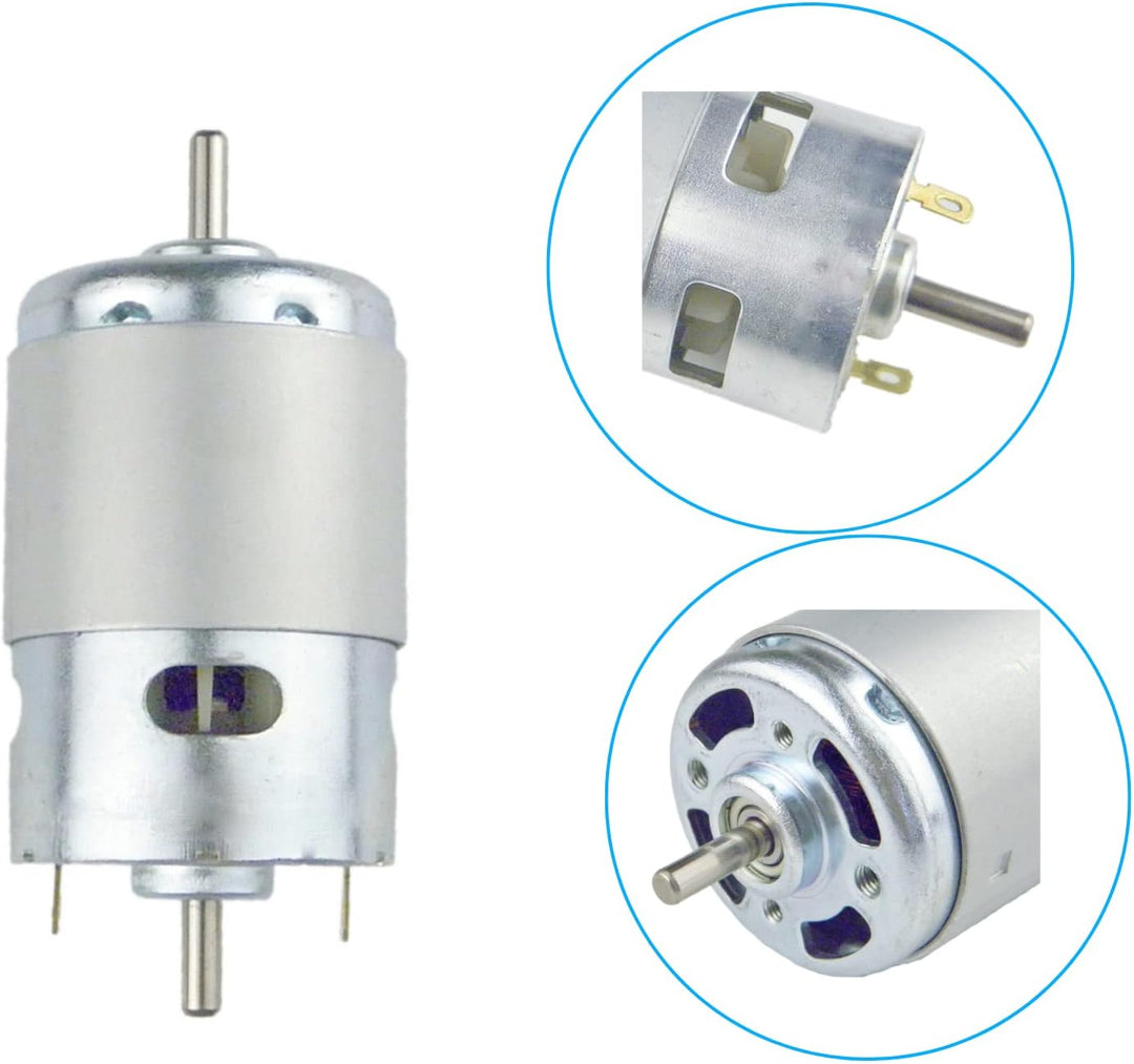 CONQUERALL 775 Large Torque Motor 12V 6000RPM / 24V 12000RPM Dual Bearing High Speed DC Motor mit Ha
