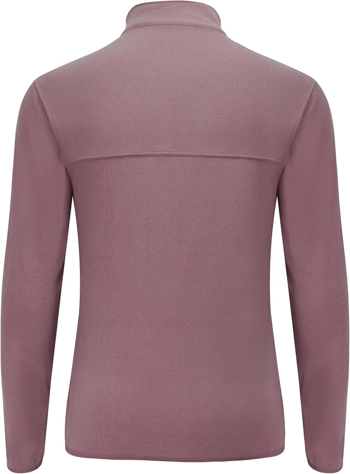 WILLIT Herren Fleece Golf Pullover Langarm Pullover Half Zip Wanderpullover Atmungsaktiv Thermo Swea