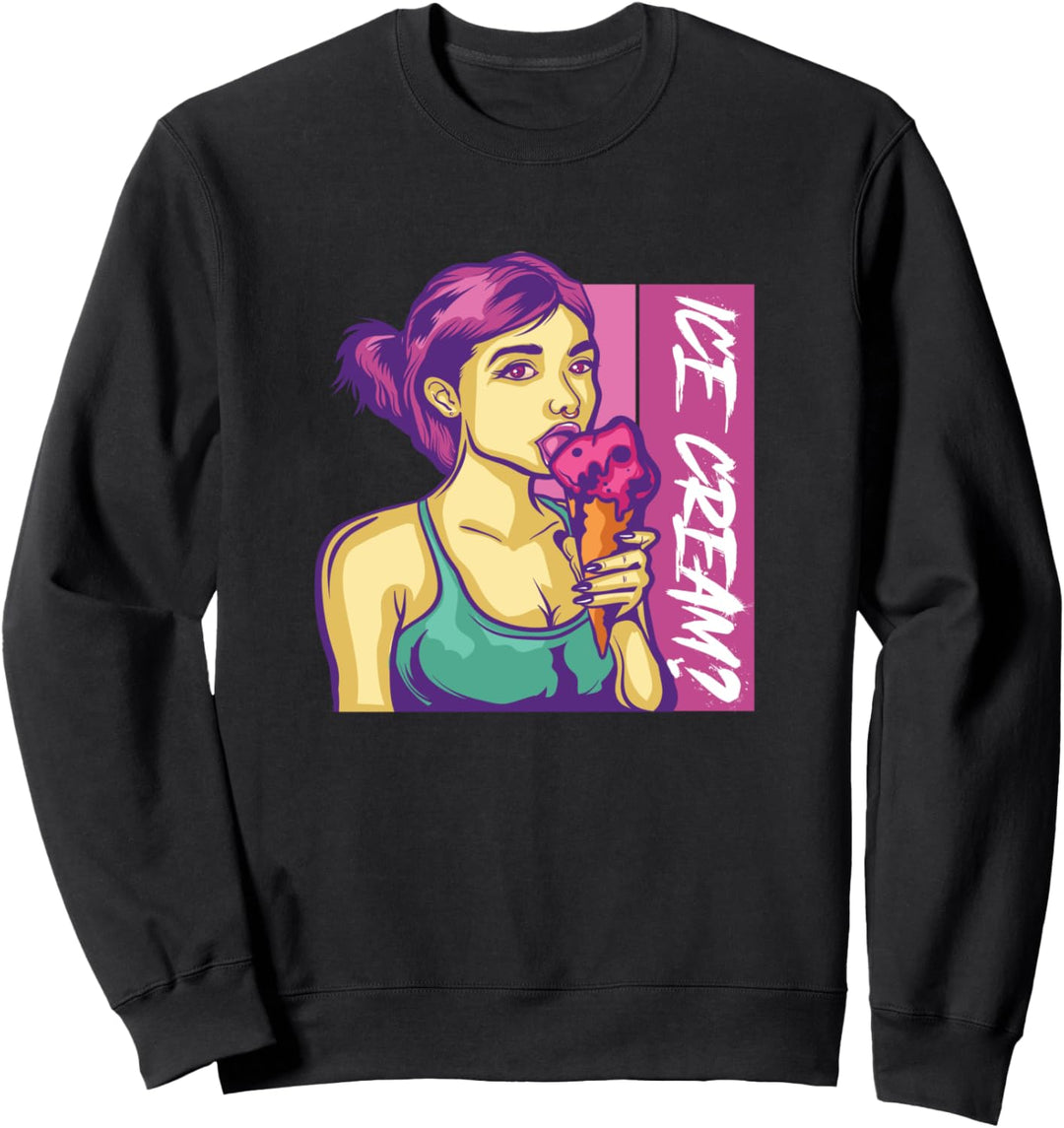 Pastel Goth Mädchen Japanische Anime Kawaii Eis Sweatshirt