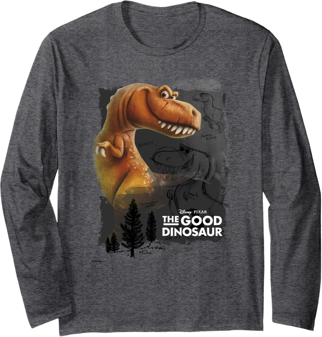 Disney Pixar Good Dinosaur Ramsey Poster Langarmshirt