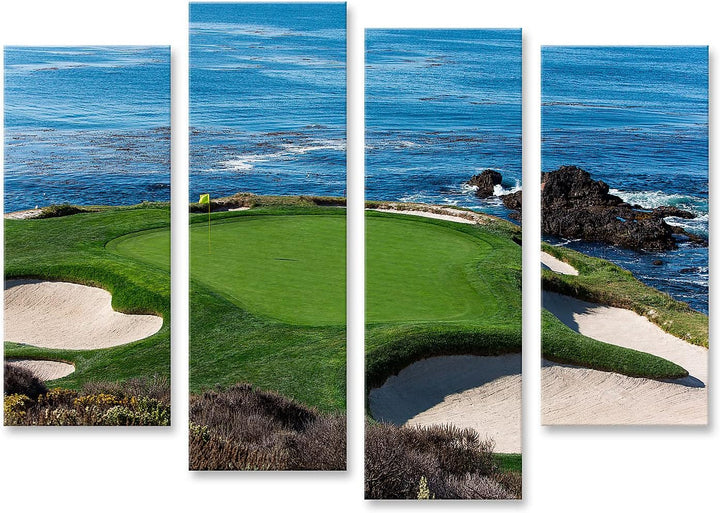 Bild auf Leinwand EIN Blick Auf Loch In Pebble Beach Golf Links Monterey California Usa Wandbild Pos