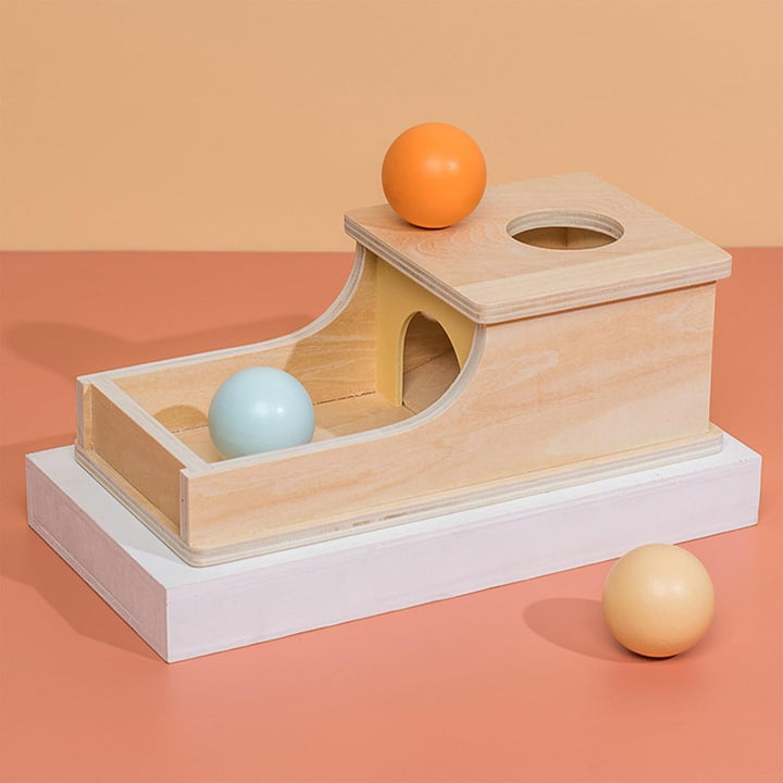 Montessori Spielzeug ab 1 2 3 Jahre,Montessori Objektpermanenz Box,Fördert Feinmotorik, Hand-Auge-Ko