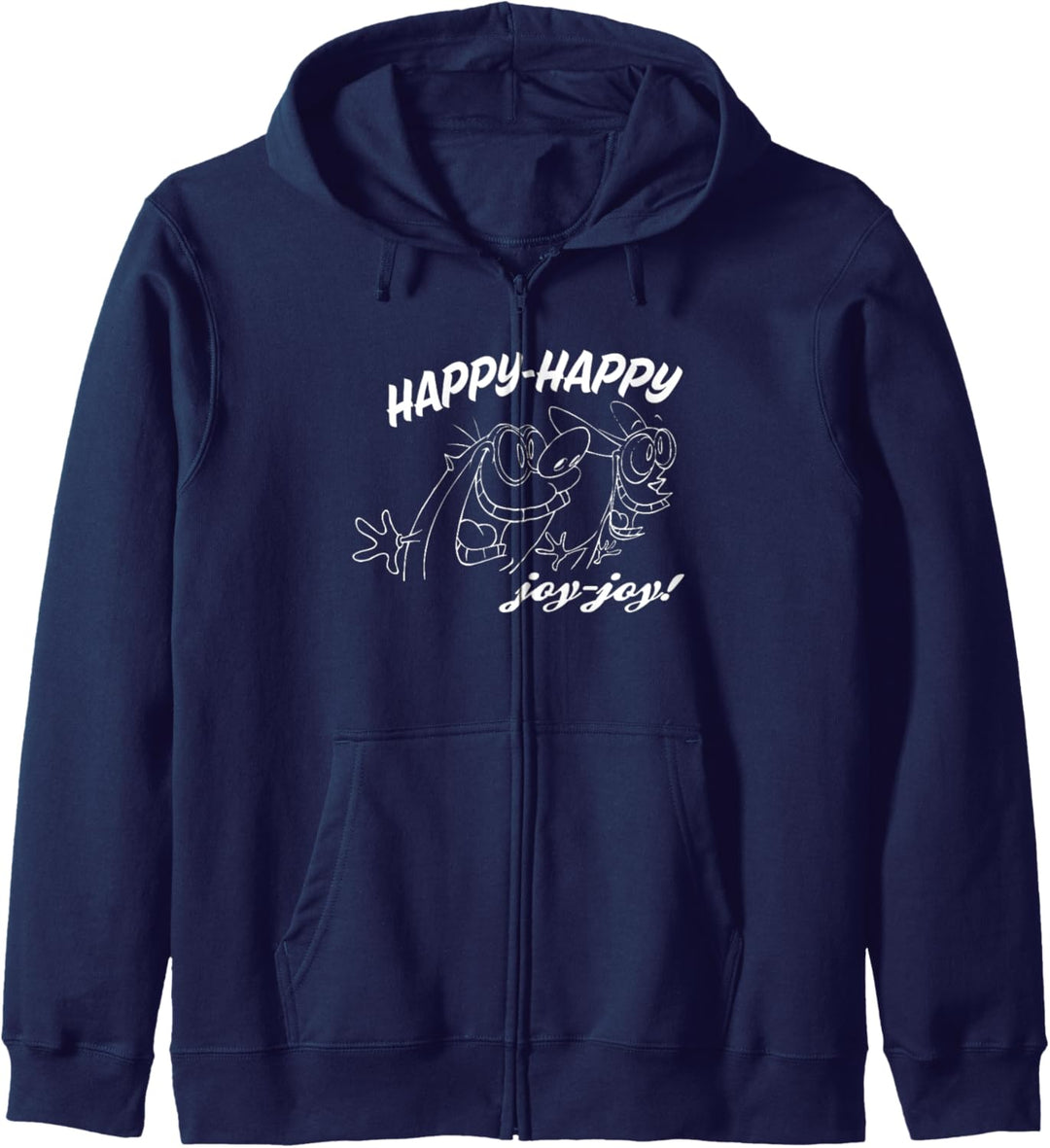 Ren and Stimpy Happy Outline Kapuzenjacke