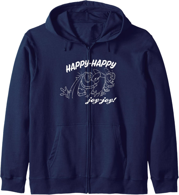 Ren and Stimpy Happy Outline Kapuzenjacke