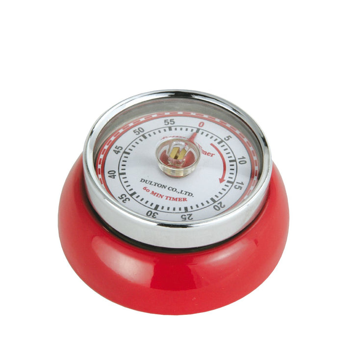 Zassenhaus Küchentimer SPEED , Rot , Ø 7 cm x 3 cm , Analoge Zeitanzeige mit Alarm-Funktion , Die Co