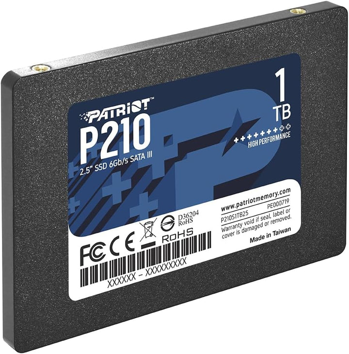 Patriot P210 Interne Solid State Drive 1TB SSD SATA 3 2,5 Zoll 1 TB, 1 TB