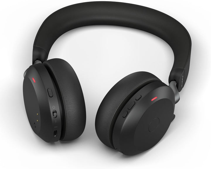 Jabra Evolve2 75 Wireless PC Headset with 8-Microphone Technology - Dual Foam Stereo Headphones with