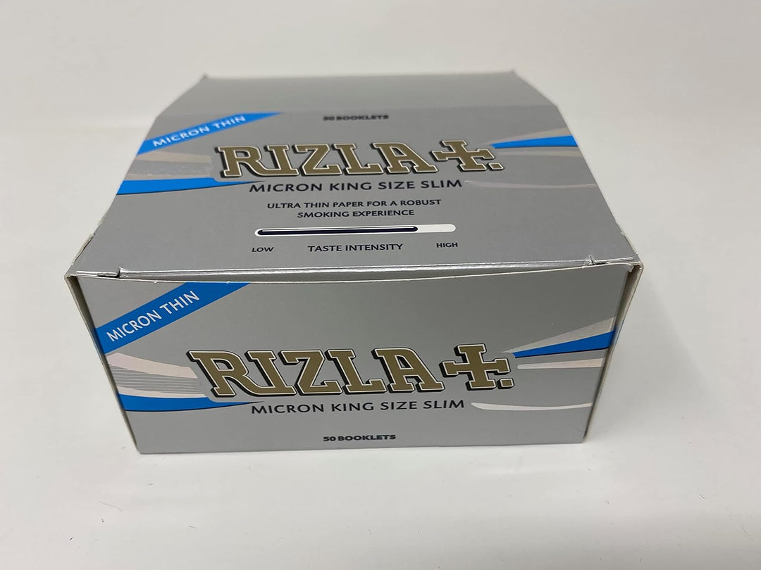 RIZLA Micron Zigarettenpapier, ultradünn, King Size, silberfarben