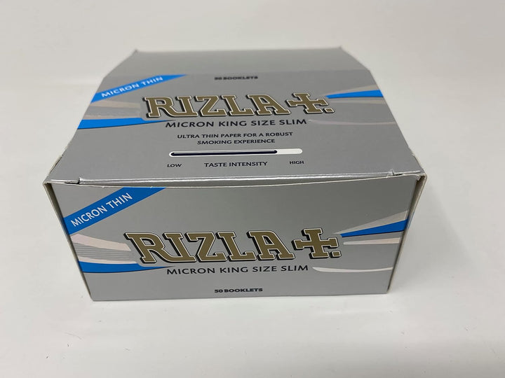 RIZLA Micron Zigarettenpapier, ultradünn, King Size, silberfarben