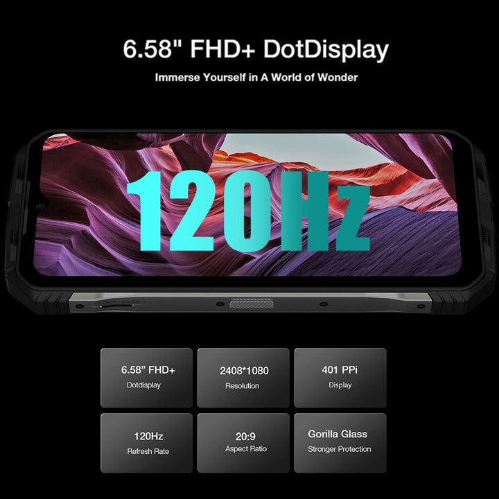 DOOGEE S110 4G Outdoor Smartphone Ohne Vertrag (2023), Helio G99 Octa Core 22GB + 256GB, 10800mAh Ak