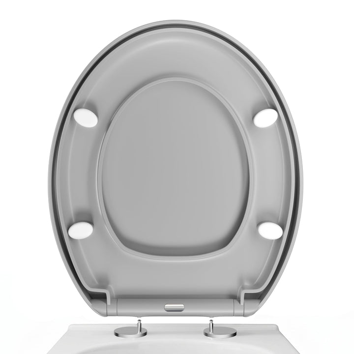 WC-Sitz Soft Close, Soft Close WC-Sitz mit Schnellverschluss für einfache Reinigung, Standard-Klo-To