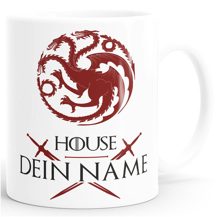 MoonWorks® Kaffee-Tasse personalisierbar Adelshäuser Wappen Aufschrift eigener Name Geschenk Fan Fan