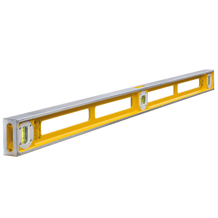 STABILA Wasserwaage Type 83 S, 100 cm, extrem robustes Alu-Druckgussprofil, 1 Horizontal-Libelle, 2