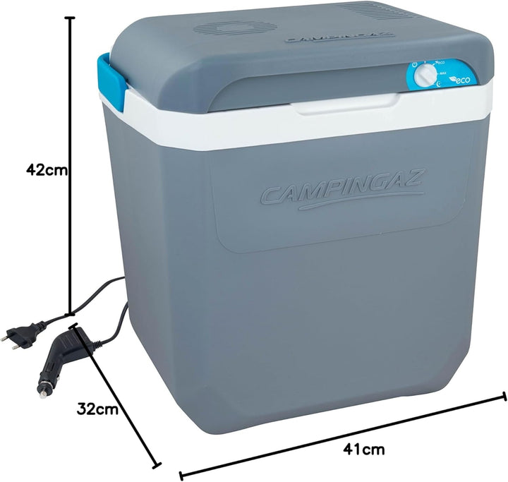 Campingaz Powerbox Plus Thermoelektrische 12V/230 V Kühlbox, Hochleistungs-Kühlbox Auto, mit UV Schu