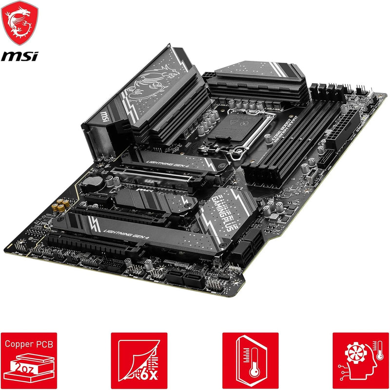 MSI Z790 GAMING PLUS WIFI Motherboard, ATX - Unterstützt Intel Core Prozessoren der 12. und 13. Gene