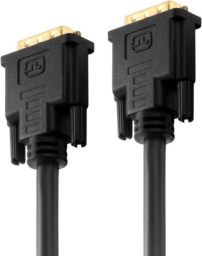 PureInstall PI4200-150 Dual Link DVI-Kabel (DVI-D Stecker (24+1) auf DVI-D Stecker (24+1)), 15m, sch