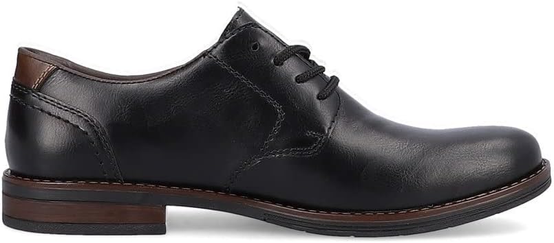 Rieker Herren Businessschuhe 10316, Männer Schnürschuhe 44 EU 00 Schwarz, 44 EU 00 Schwarz