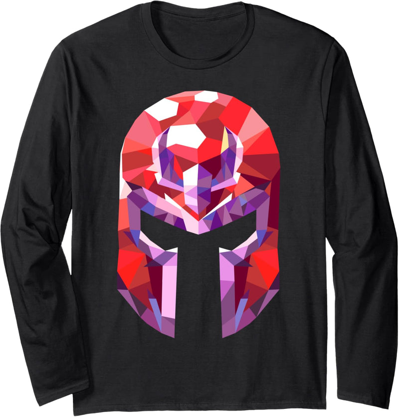 Marvel X-Men Magneto Geometric Prism Helmet Langarmshirt